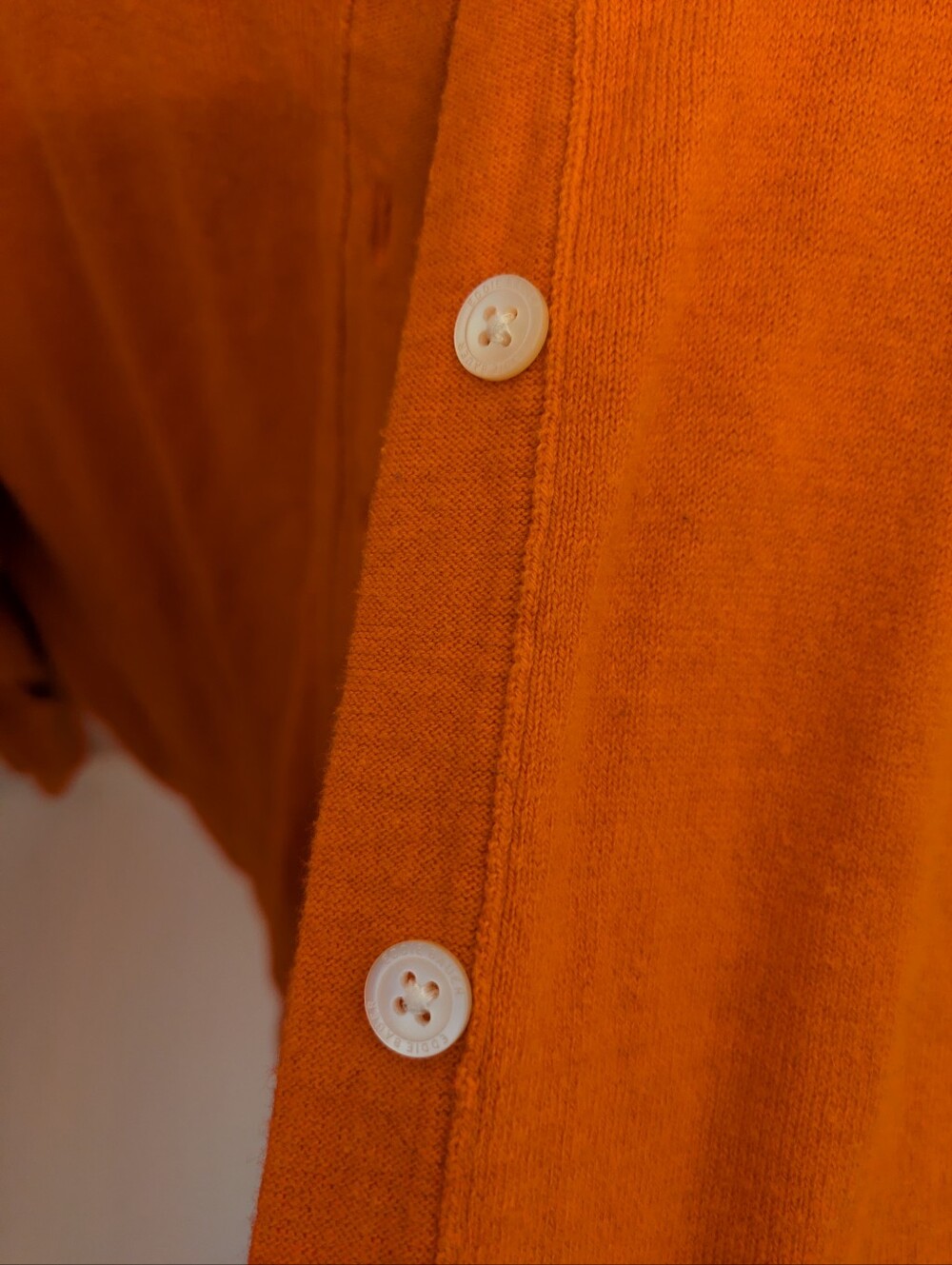Eddie Bauer Orange Button Cardigan - Picture 4 of 5